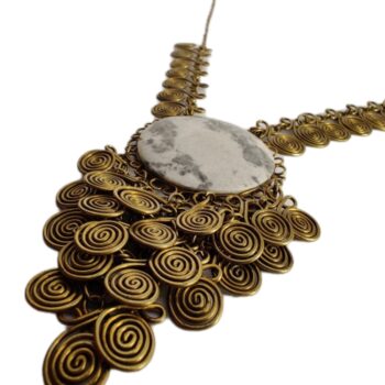 Unisex Natural Stone Pendant Necklace